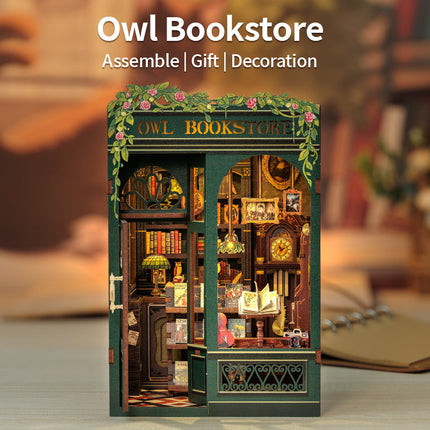 DIY Book Nook Owl Bookstore