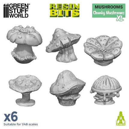 3D print sets Chunky Mushrooms XL