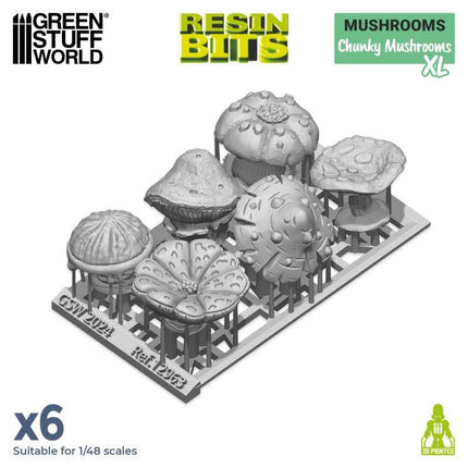 3D print sets Chunky Mushrooms XL