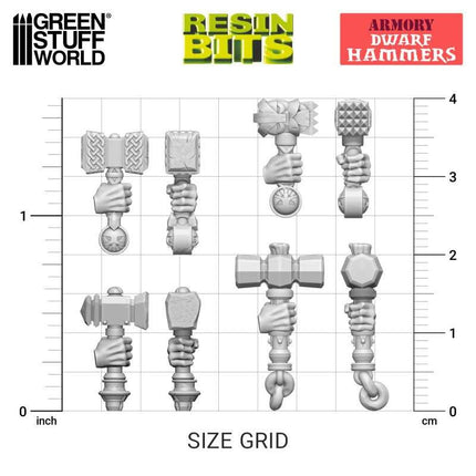 3D Print - Armory - Dwarf Hammers