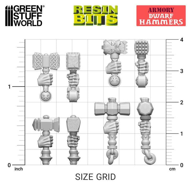 3D Print - Armory - Dwarf Hammers