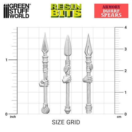 3D Print - Armory - Dwarf Spears