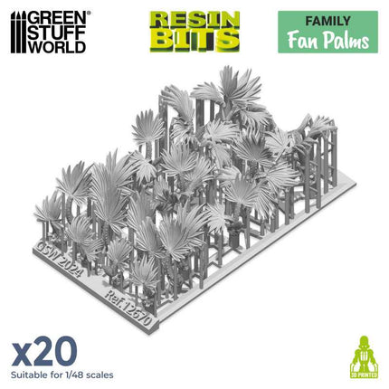 3D print sets Fan Palms