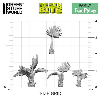 3D print sets Fan Palms