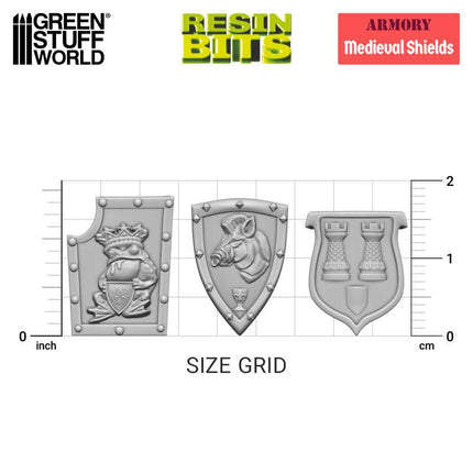 3D print sets Medieval shields