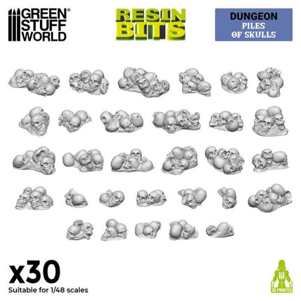 3D Print - Dungeon - Piles of Skulls