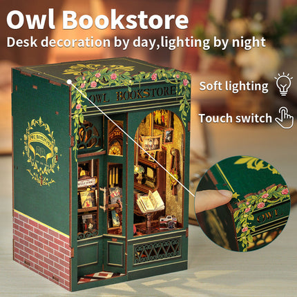 DIY Book Nook Owl Bookstore