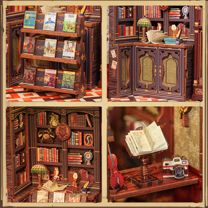 DIY Book Nook Owl Bookstore