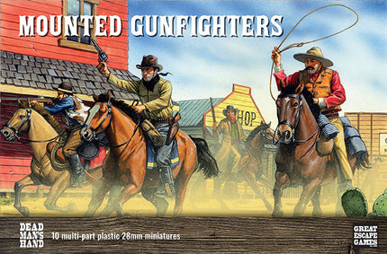 Dead Man's Hand Mounted Gunfighters Plastic Boxed Set