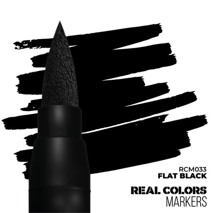 Real Color Markers Flat Black