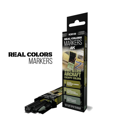 WWII Alied Aircraft Cockpit – Real Color Markers Set