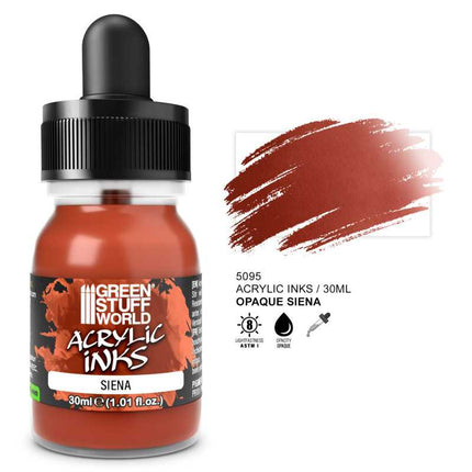 Acrylic Inks - Opaque Sienna 30ml