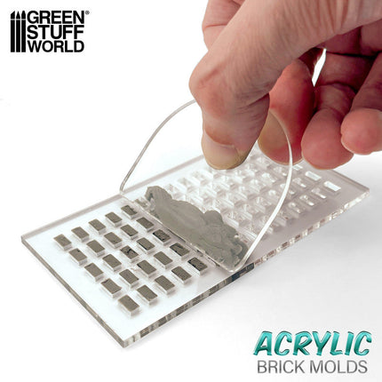 Acrylic Brick molds - Hexagonal Pavement