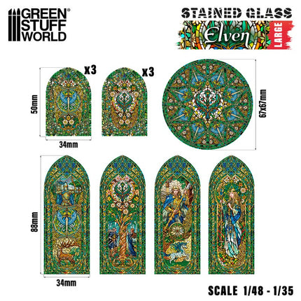 Stained Glass - Elven Large