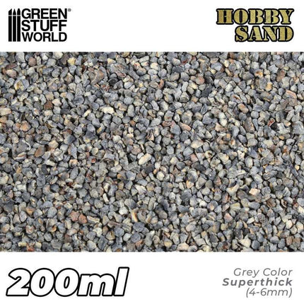 Hobbyzand Extra Grof Grijs 4-6mm (200ml)