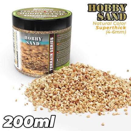 Hobbyzand Extra Grof Naturel 4-6mm (200ml)