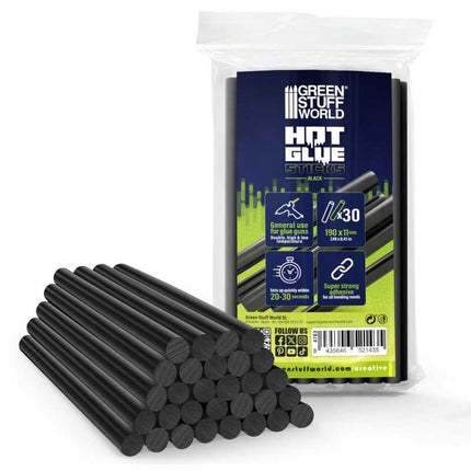 Hot Glue Gun sticks black 11mm