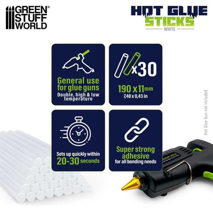 Hot Glue Gun sticks transparent 11mm