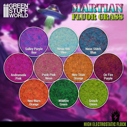 Martian grass flock Grinch Green 4-6mm 200ml