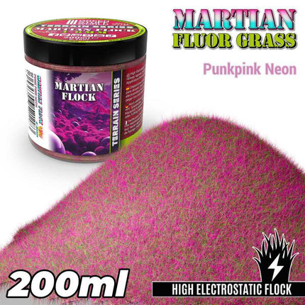 Martian grass flock PunkPink Neon 4-6mm 200ml