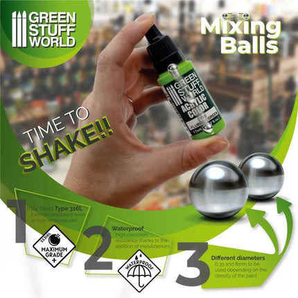 Steel Mixing balls 6.35mm (QSS316L)