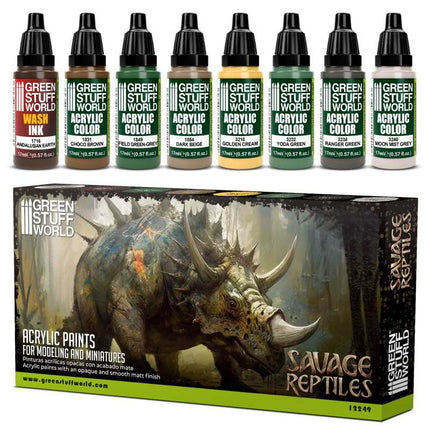 Paint set - Savage Reptiles (box of 8)