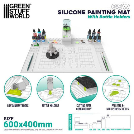 Silicone Painting mat with edges