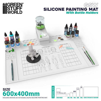 Silicone Painting mat with edges