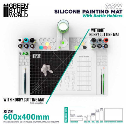 Silicone Painting mat with edges