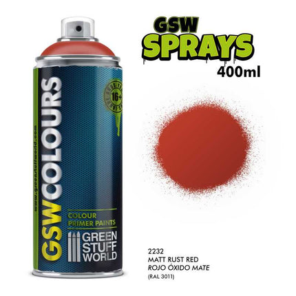 Spray Primer Colour Red Rust 400ml