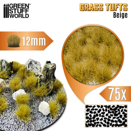 Grass Tufts XXL 12mm Beige