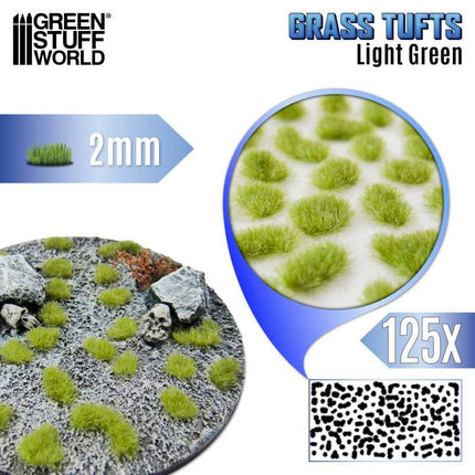 Grass Tufts XXL 2mm Light Green