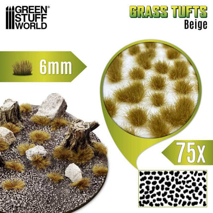 Grass Tufts XXL 6mm Beige