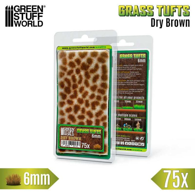 Grass Tufts XXL 6mm Dry Brown