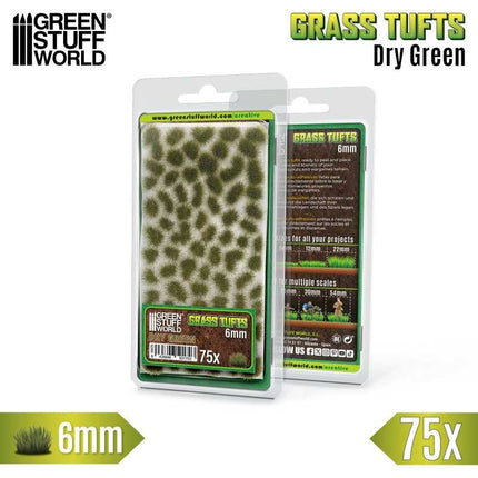 Grass Tufts XXL 6mm Dry Green