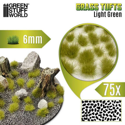 Grass Tufts XXL 6mm Light Green