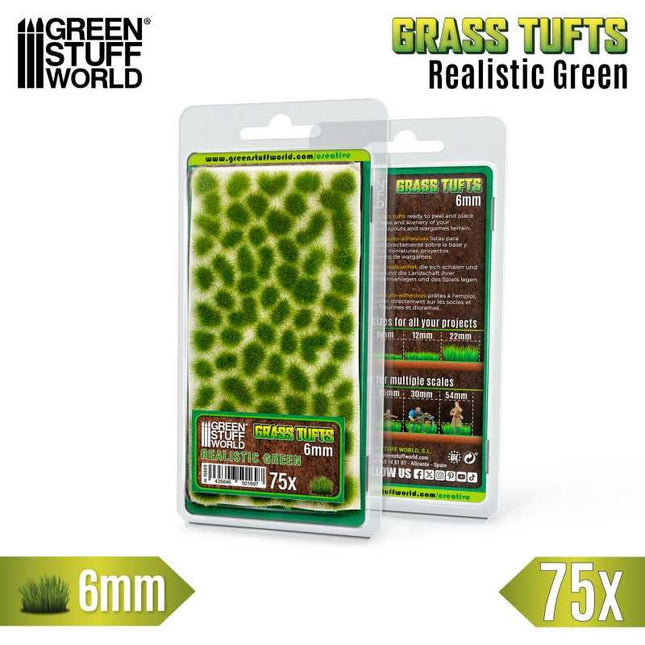 Grass Tufts XXL 6mm Realistic Green