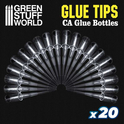 Precision tips for super glue bottles