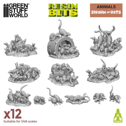 3D print sets Swarm of Rats