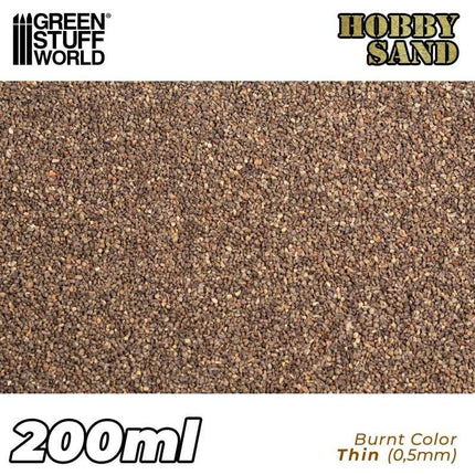 Hobbyzand Fijn Burnt Brown 0.5mm (200ml)